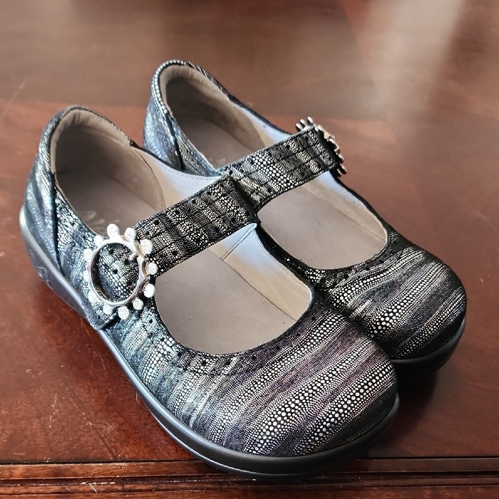 Alegria Kids Shoes in Black and Gray